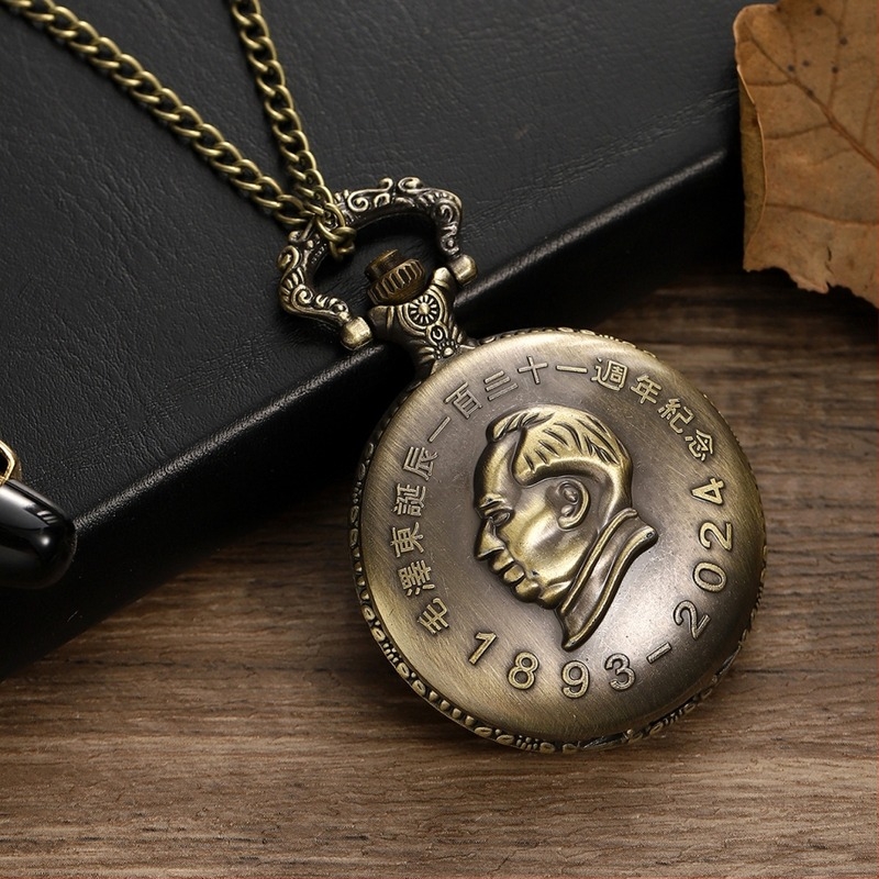 Ceas de buzunar cu capac rabatabil, stil antic, mișcare quartz, carcasă din aliaj, afișaj cu indicatori, personalizare disponibilă.