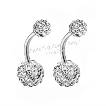 Inel ombilical din oțel inoxidabil – Unisex modă OL, design cu litere/text, personalizare disponibilă