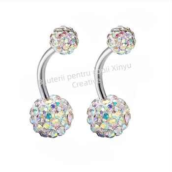 Inel ombilical din oțel inoxidabil – Unisex modă OL, design cu litere/text, personalizare disponibilă