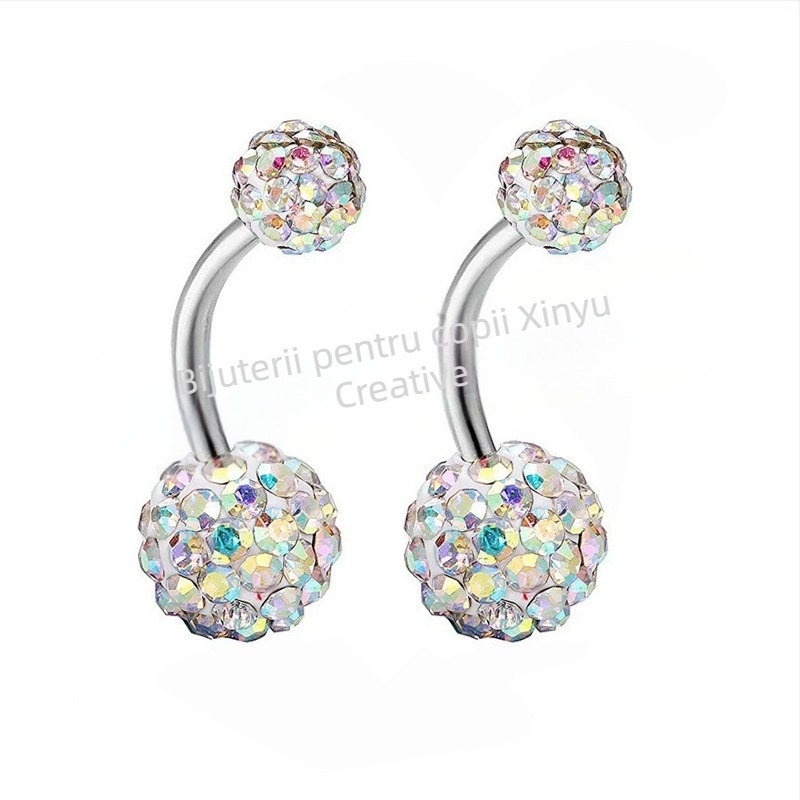 Inel ombilical din oțel inoxidabil – Unisex modă OL, design cu litere/text, personalizare disponibilă