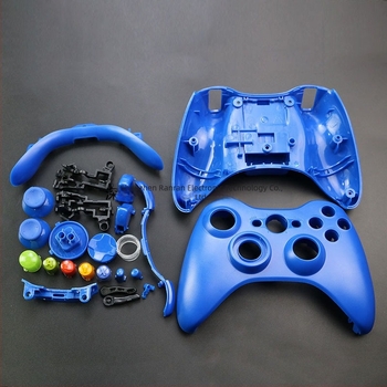 Carcasă pentru controler Xbox 360 fără fir – finisaj placat cu aur, set complet cu butoane (greutate 120 g)