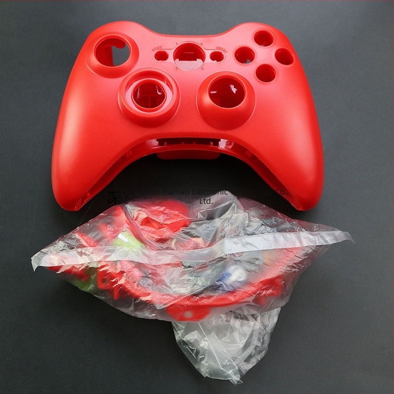 Carcasă pentru controler Xbox 360 fără fir – finisaj placat cu aur, set complet cu butoane (greutate 120 g)
