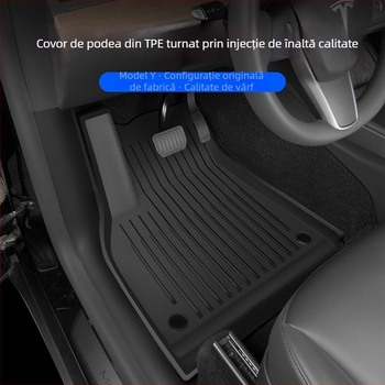 Covorașe de podea pentru Tesla Model Y și Model 3, acoperire completă – TPE/cauciuc sintetic, Cheyoubao