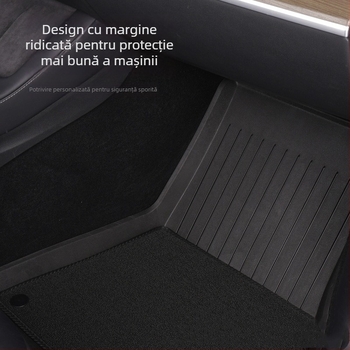 Covorașe de podea pentru Tesla Model Y și Model 3, acoperire completă – TPE/cauciuc sintetic, Cheyoubao