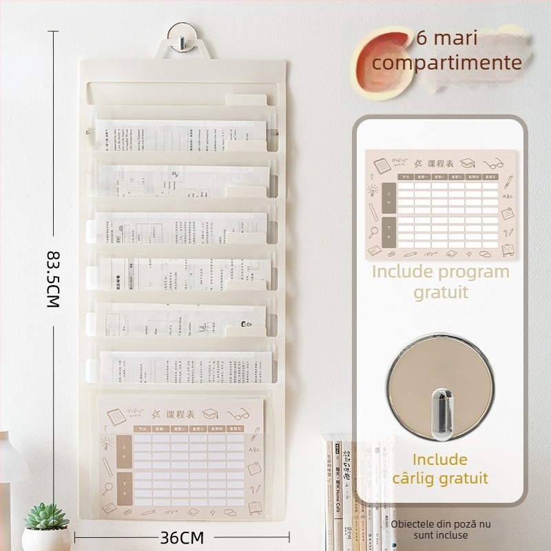 Geantă transparentă pentru fișiere, pliabilă, materiale de studiu, PP material, geantă cu șnur