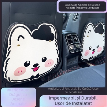 Protector pentru spătarul scaunului auto – piele, durabil, impermeabil, pentru toate anotimpurile, margini cusute