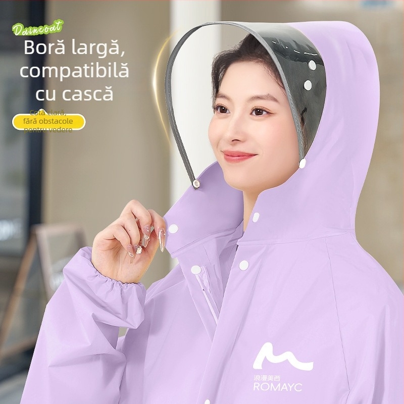 Pelerină de ploaie, stil farfurie zburătoare, țesătură groasă, imprimare de logo permisă (adult, o persoană)