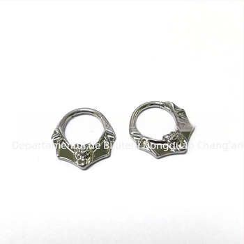 Inel nazal, titan G23, motiv liliac, unisex, piercing fără cusături, BBM113, seria Crazy Animal City, gravură inclusă