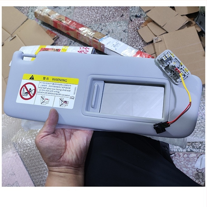 Oglindă HD pentru machiaj auto – fixare universală, montaj cu adeziv, stil simplu