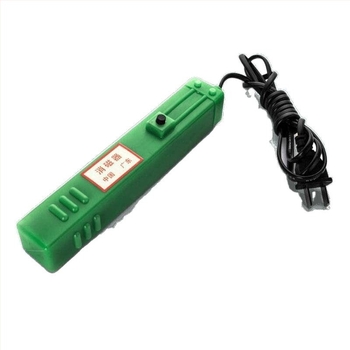 Baston degaussare pentru monitor CRT, formă de baston, alamă + oțel alb electric, inserție de argint, puritate argint 98%