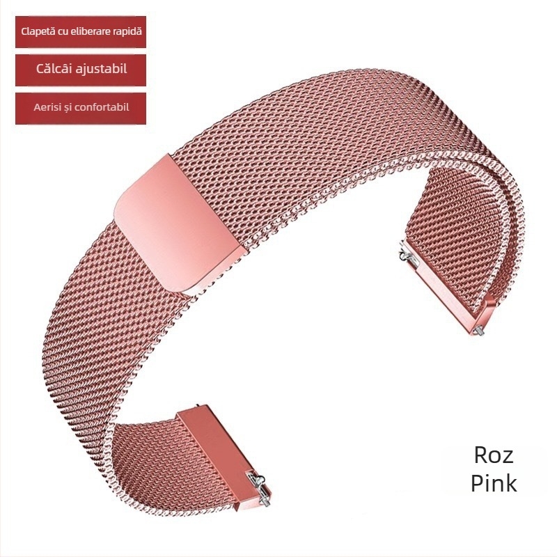 Brățară Milanese din oțel inoxidabil pentru Apple Watch Series 7, cu închidere magnetică