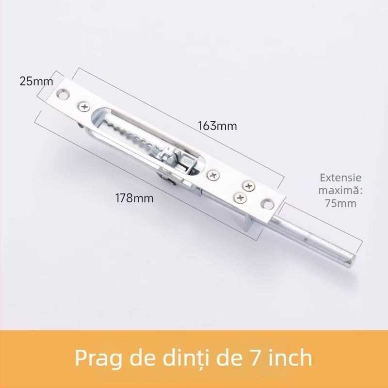 Încuietoare de ușă din oțel inoxidabil – Tip A, Model: Latch, Finisaj: tras prin fir, Stil: modern simplu