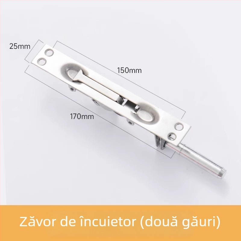Încuietoare de ușă din oțel inoxidabil – Tip A, Model: Latch, Finisaj: tras prin fir, Stil: modern simplu