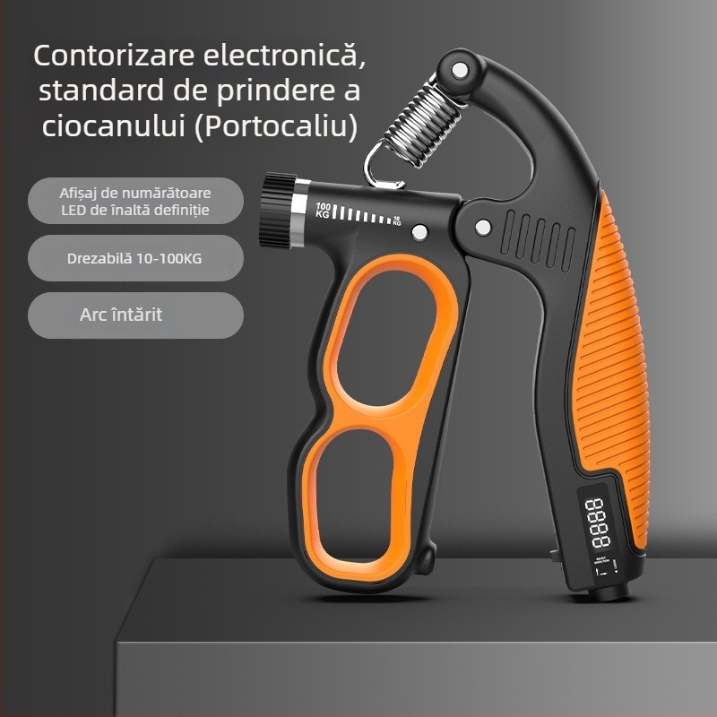 Dispozitiv de antrenare a forței de prindere cu resort — Material PP, 10–100 kg încărcare, pentru antrenamentul brațelor și a încheieturilor