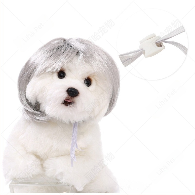 Liha Perucă pentru animale de companie (pisici și câini), stil desen animat, material: sârmă rezistentă la temperaturi înalte, utilizare universală