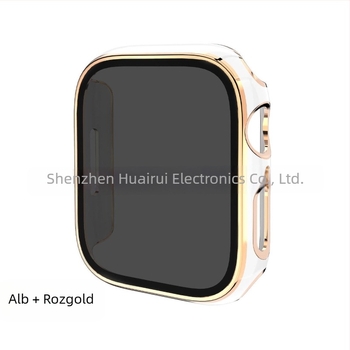 Carcasă de protecție Apple Watch cu finisaj electroplatinat PC și protecție a intimității