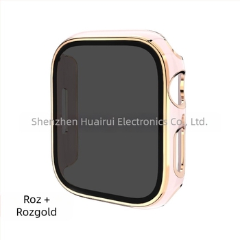 Carcasă de protecție Apple Watch cu finisaj electroplatinat PC și protecție a intimității