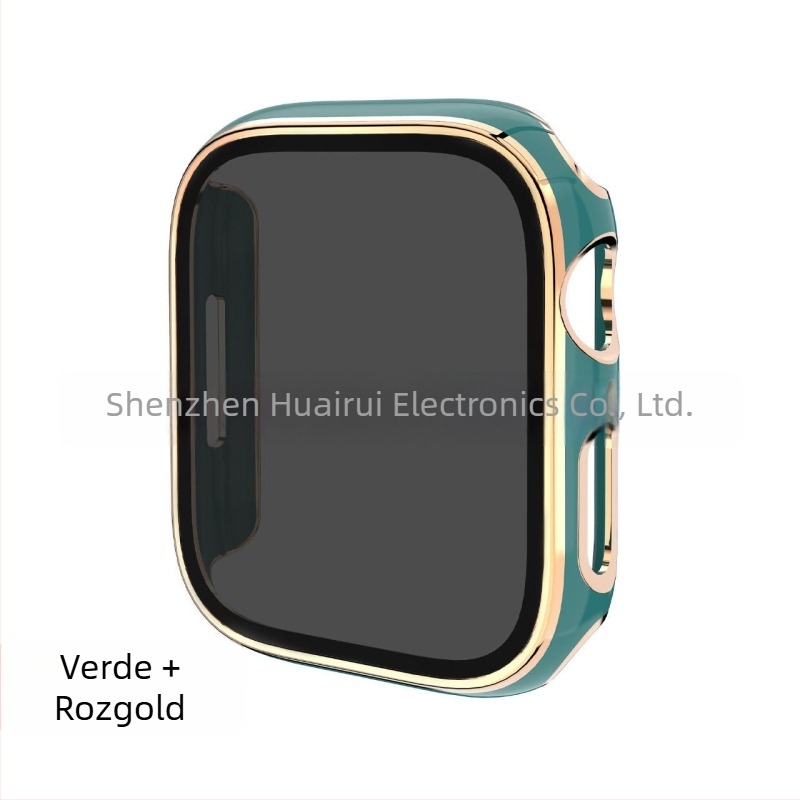 Carcasă de protecție Apple Watch cu finisaj electroplatinat PC și protecție a intimității