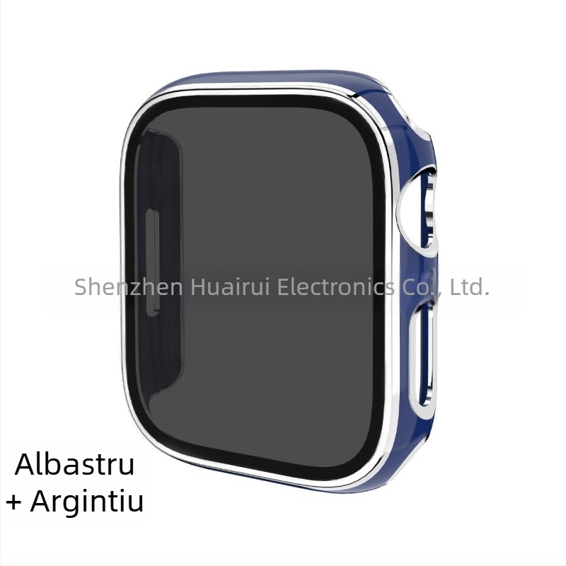 Carcasă de protecție Apple Watch cu finisaj electroplatinat PC și protecție a intimității