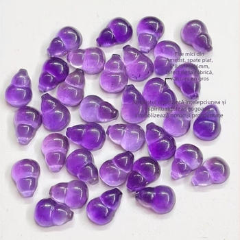 Gourd din ametist – componente DIY pentru bijuterii, brățări și coliere, stil chinezesc, origine Shanwei, vară 2025