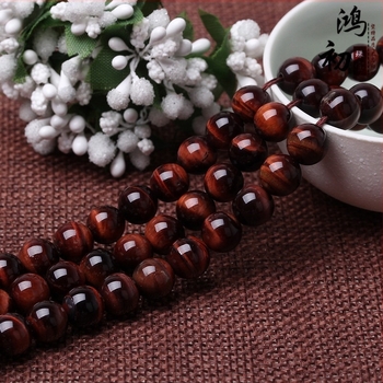 Mărgele pentru bijuterii – Tiger Eye Stone, lustruite, Hongchu