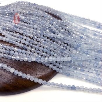Perle libere din acvamarin natural, fațetate, tăiate din minereu crud — componente DIY bijuterii Junsheng Jewelry