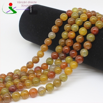 Mărgele de agată libere, cu model dragon, șlefuire și lustruire, stil proaspăt și dulce