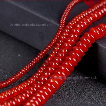 Mărgele disc din agat – mărgele libere, material natural, design original