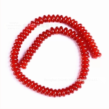 Mărgele disc din agat – mărgele libere, material natural, design original