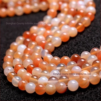 Mărgele libere din agate, lustruite, stil natural (proaspăt și dulce)