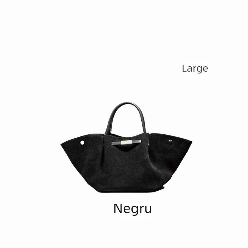 Demellier Wing Bag, Geantă Tote din piele naturală, închidere magnetică, formă orizontală pătrată, buzunar pentru telefon și documente, căptușeală Oxford, cu o curea de umăr