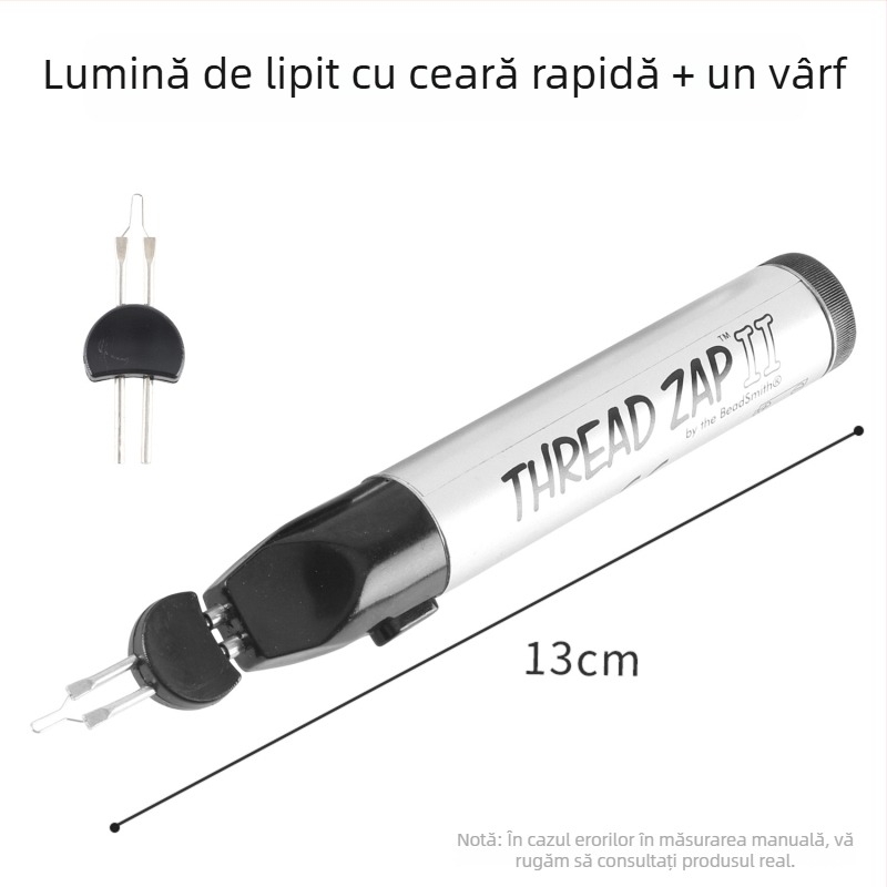 Peniță de Ardere a Firului – Unealtă manuală pentru reparații instantanee ale firului cerat și împletire, pentru bijuterii, portofele și accesorii din piele (Brand: win win; Alimentare: Alte; Tip: Peniță de Ardere a Firului)