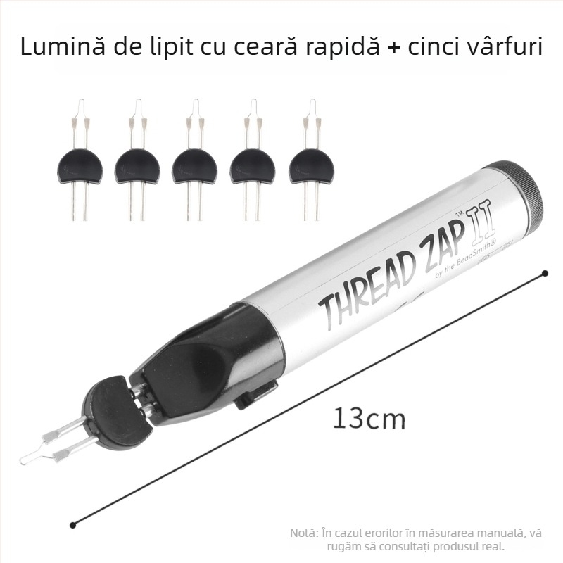 Peniță de Ardere a Firului – Unealtă manuală pentru reparații instantanee ale firului cerat și împletire, pentru bijuterii, portofele și accesorii din piele (Brand: win win; Alimentare: Alte; Tip: Peniță de Ardere a Firului)