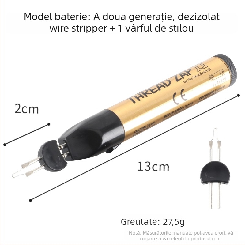 Peniță de Ardere a Firului – Unealtă manuală pentru reparații instantanee ale firului cerat și împletire, pentru bijuterii, portofele și accesorii din piele (Brand: win win; Alimentare: Alte; Tip: Peniță de Ardere a Firului)