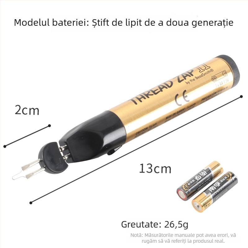 Peniță de Ardere a Firului – Unealtă manuală pentru reparații instantanee ale firului cerat și împletire, pentru bijuterii, portofele și accesorii din piele (Brand: win win; Alimentare: Alte; Tip: Peniță de Ardere a Firului)