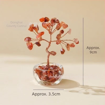 Ornament din cristale – Arborele banilor, stil modern minimalist, realizat manual DIY, marcă Smart, potrivit ca cadou de afaceri