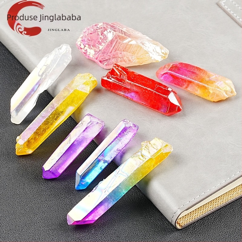 Piatră Dragon Breath naturală – decor mineral din cristal electroplated, pentru acvariu; origine: Lianyungang Donghai County; aspect: piatră brută; tip de cristal: cristal