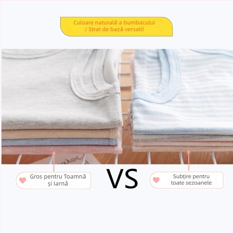 Vesta fără mâneci pentru copii din bumbac tricotat, cu dungi, 80% bumbac, primăvară-vară, unisex