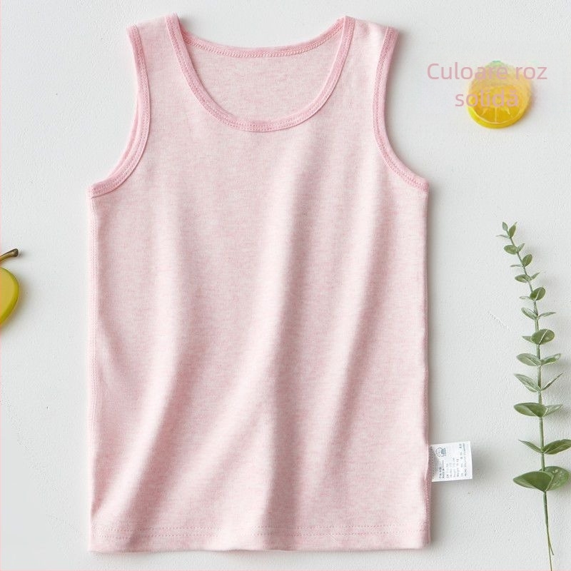 Vesta fără mâneci pentru copii din bumbac tricotat, cu dungi, 80% bumbac, primăvară-vară, unisex