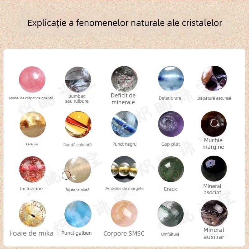 Brățară cu cristal Citrine și pietre de ametist pe margine, accente cristal, stil Little Fresh, lansare primăvară 2025