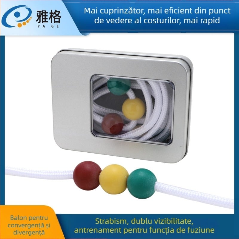 Minge pentru antrenamentul vizual – nylon rope-beads, model Gathering and dispersing ball, pentru învățare și birou