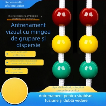 Bilă de antrenament a vederii pentru copii — antrenament pentru miopie și strabism ușor, sferă din nailon, potrivită pentru învățare, călătorii, birou — iarna 2024