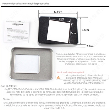 Mască oculară pentru ambliopie cu film de reprimare — film optic, model Amblyopic pressure Film, pentru accesorii, etichetă privată licențiată