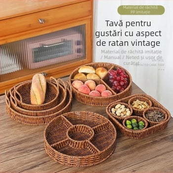 Farfurie pentru fructe – ceramică, stil outdoor, design simplu, Nr. produs 9658412