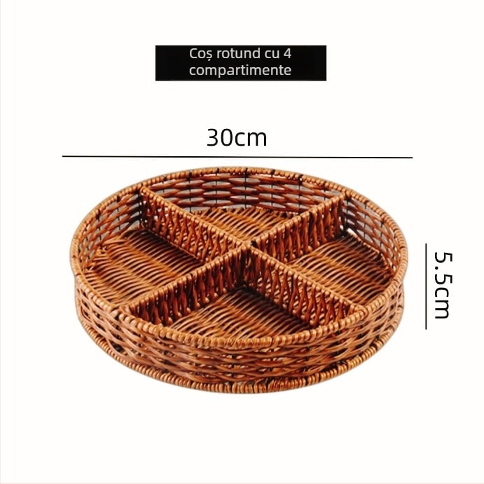 Farfurie pentru fructe – ceramică, stil outdoor, design simplu, Nr. produs 9658412