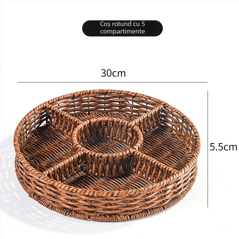 Farfurie pentru fructe – ceramică, stil outdoor, design simplu, Nr. produs 9658412