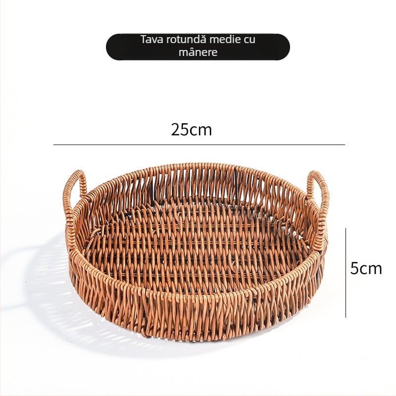 Farfurie pentru fructe – ceramică, stil outdoor, design simplu, Nr. produs 9658412