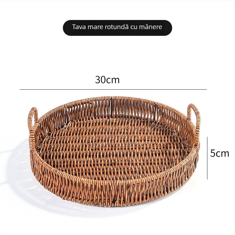 Farfurie pentru fructe – ceramică, stil outdoor, design simplu, Nr. produs 9658412