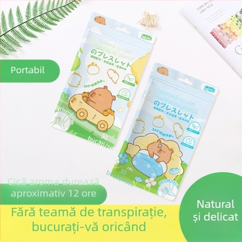 Brățară anti-țânțari cu parfum, brand Warm, stil Kapibala, pentru copii.