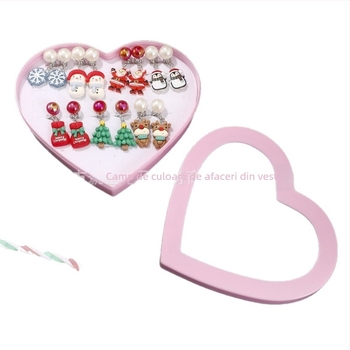 Cercei clip pentru copii - Făcuți manual, Plastic/rășină, Formă de floare, Stil coreean, Seria Prințese